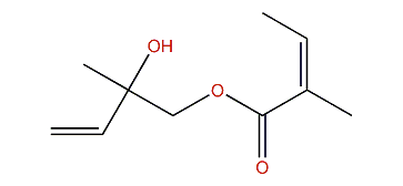 2-Hydroxy-2-methyl-3-butenyl (Z)-2-methyl-2-butenoate